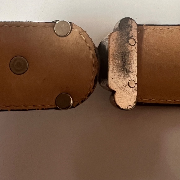 Vintage Brighton Western Black and Brown Leather Waist Belt 1996 Made in USA